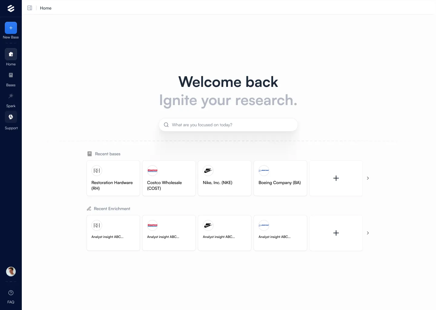 Ember research dashboard preview